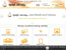 Tablet Screenshot of hezke-obrazy.cz